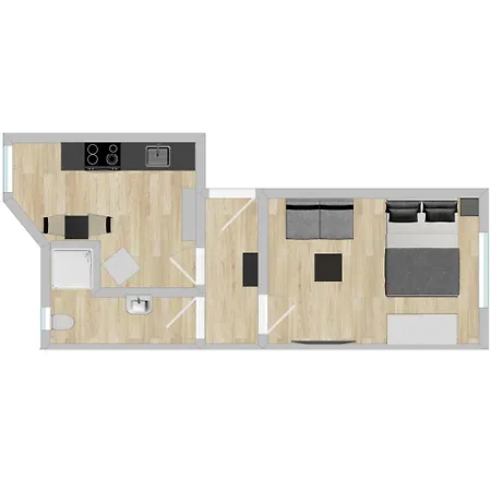 Appartamento Hozo1-exklusiv Der Roze Living *